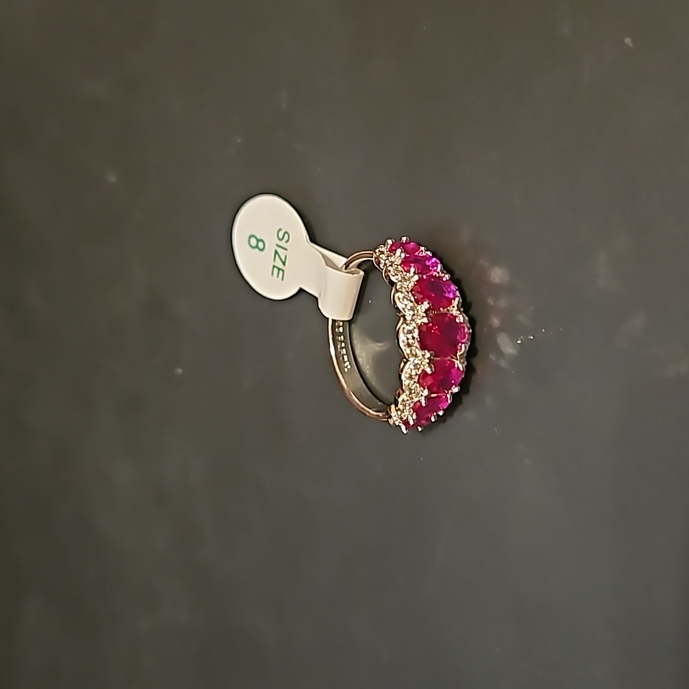 Dazzle Me Lab created Ruby ring